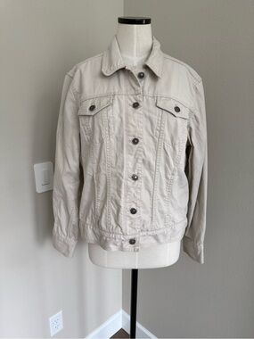 Eddie Bauer Women's Light Beige Denim Jacket